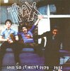 HOAX, THE - And So It Went 1979 - 1981 CD (NEW)