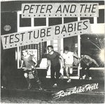 PETER & THE TEST TUBE BABIES - Run Like Hell - 7" + P/S (EX/VG*) (P)