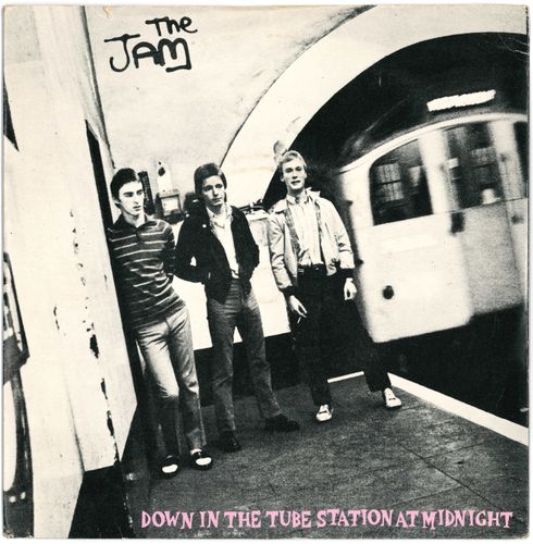 JAM, THE - Down In The Tube Station At Midnight (CRACKED) - 7" + P/S (VG/VG) (M)