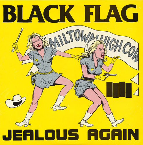 BLACK FLAG - Jealous Again EP 12" + P/S (EX/EX) (P)