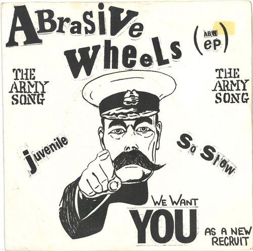 ABRASIVE WHEELS - The Army Song (ABW EP)  - 7" + P/S (VG+/VG+) (P)