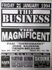 BUSINESS, THE  / THE MAGNIFICENT - GIG POSTERS - BELGIUM 1994 (EX)