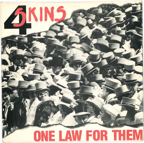 4-SKINS, THE - One Law For Them 7" + P/S (EX/VG+) (P)