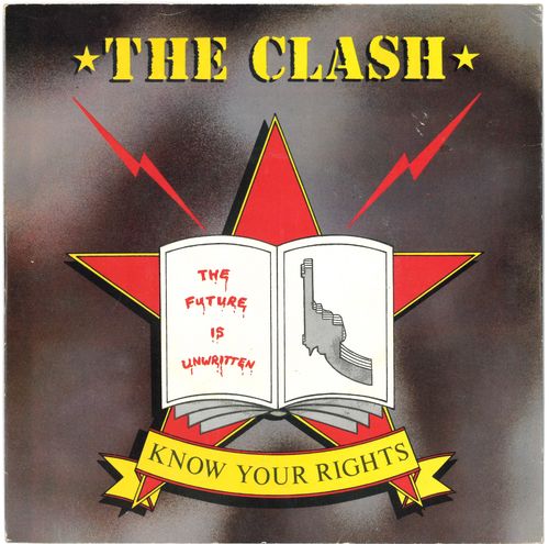 CLASH, THE - Know Your Rights - 7" + P/S (EX/EX) (P)