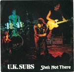 U.K.SUBS - She's Not There (GREEN VINYL) - 7" + P/S (EX/VG) (P)